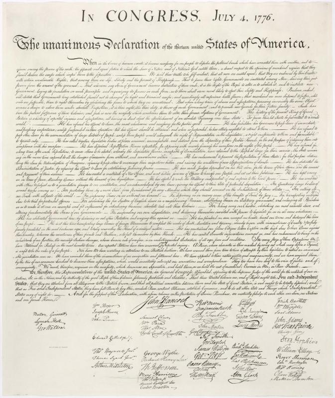 Us declaration of independence